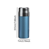 Maxbell Insulated Water Bottle with Lid Hammered Drinkware for Office Fitness Father blue