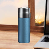 Maxbell Insulated Water Bottle with Lid Hammered Drinkware for Office Fitness Father blue