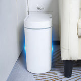 Maxbell Smart Touchless Trash Can Narrow Garbage Bin for Living Room Bathroom Toilet White