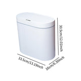Maxbell Smart Touchless Trash Can Narrow Garbage Bin for Living Room Bathroom Toilet White