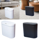 Maxbell Smart Touchless Trash Can Narrow Garbage Bin for Living Room Bathroom Toilet White