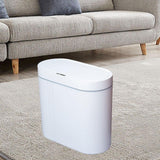 Maxbell Smart Touchless Trash Can Narrow Garbage Bin for Living Room Bathroom Toilet White