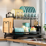 Maxbell Kitchen Dish Drying Rack Storage Plate Drainer Rack for Cutlery Dishes Bowls