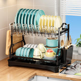 Maxbell Kitchen Dish Drying Rack Storage Plate Drainer Rack for Cutlery Dishes Bowls