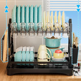 Maxbell Kitchen Dish Drying Rack Storage Plate Drainer Rack for Cutlery Dishes Bowls