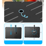 Maxbell Kitchen Dish Drying Rack Storage Plate Drainer Rack for Cutlery Dishes Bowls