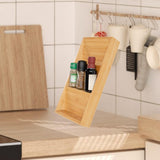 Maxbell Bamboo Seasoning Organizer 3 Tier Pantry Shelf for Condiments Cabinet Closet