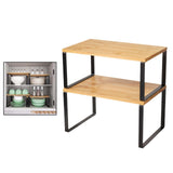 Maxbell Cabinet Organizer Stand Kitchen Supplies Two Tier for Pantry Counter