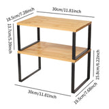 Maxbell Cabinet Organizer Stand Kitchen Supplies Two Tier for Pantry Counter