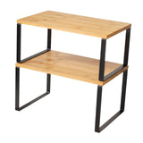 Maxbell Cabinet Organizer Stand Kitchen Supplies Two Tier for Pantry Counter