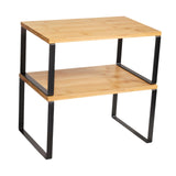 Maxbell Cabinet Organizer Stand Kitchen Supplies Two Tier for Pantry Counter