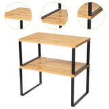 Maxbell Cabinet Organizer Stand Kitchen Supplies Two Tier for Pantry Counter
