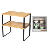 Maxbell Cabinet Organizer Stand Kitchen Supplies Two Tier for Pantry Counter