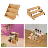 Maxbell Seasoning Organizer 3 Tier Modern Kitchen Counter Shelf for Home Cafe Pantry style 1