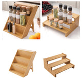 Maxbell Seasoning Organizer 3 Tier Modern Kitchen Counter Shelf for Home Cafe Pantry style 1
