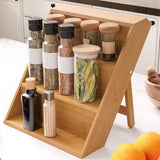 Maxbell Seasoning Organizer 3 Tier Modern Kitchen Counter Shelf for Home Cafe Pantry style 1