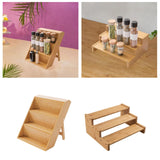 Maxbell Seasoning Organizer 3 Tier Modern Kitchen Counter Shelf for Home Cafe Pantry style 1