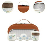 Maxbell Chinese Ceramic Teapot Mini Chinese Tea Pot Cup Set for Outdoor Hotel Picnic