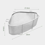 Maxbell Colander Triangle Strainer Sturdy Sink Drain Dish Rack for Pasta Fruits Cook