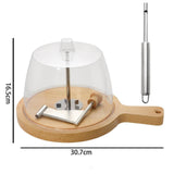 Maxbell Cheese Shaver Rotary Stainless Steel Cheese Tool Handheld for Cheddar Cheese cheese curler
