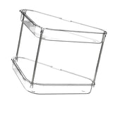 Maxbell 2 Tier Shower Shelf Bathroom Countertop Organizer for Toilet Kitchen Bedroom Transparent
