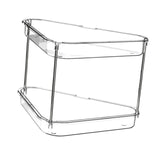 Maxbell 2 Tier Shower Shelf Bathroom Countertop Organizer for Toilet Kitchen Bedroom Transparent