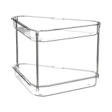 Maxbell 2 Tier Shower Shelf Bathroom Countertop Organizer for Toilet Kitchen Bedroom Transparent