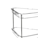 Maxbell 2 Tier Shower Shelf Bathroom Countertop Organizer for Toilet Kitchen Bedroom Transparent