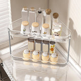 Maxbell 2 Tier Shower Shelf Bathroom Countertop Organizer for Toilet Kitchen Bedroom Transparent