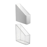 Maxbell Magazine Holder Rack Office Supplies File Holder for Documents Office School white