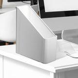 Maxbell Magazine Holder Rack Office Supplies File Holder for Documents Office School white