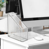Maxbell Magazine Holder Rack Office Supplies File Holder for Documents Office School clear