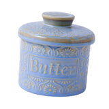 Maxbell Butter Crock with Lid Home Decor Storage Container for Restaurant Hotel Cafe light blue