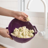 Maxbell Rice Washer Strainer Bowl Fruit Strainer Basket for Fruits Professional Chef