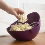 Maxbell Rice Washer Strainer Bowl Fruit Strainer Basket for Fruits Professional Chef