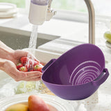 Maxbell Rice Washer Strainer Bowl Fruit Strainer Basket for Fruits Professional Chef