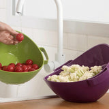 Maxbell Rice Washer Strainer Bowl Fruit Strainer Basket for Fruits Professional Chef