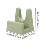 Maxbell Pot Lid Holder Cutting Board Rack Spoon Rest for Bakeware Restaurant Cabinet Green