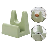 Maxbell Pot Lid Holder Cutting Board Rack Spoon Rest for Bakeware Restaurant Cabinet Green