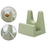 Maxbell Pot Lid Holder Cutting Board Rack Spoon Rest for Bakeware Restaurant Cabinet Green