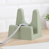 Maxbell Pot Lid Holder Cutting Board Rack Spoon Rest for Bakeware Restaurant Cabinet Green