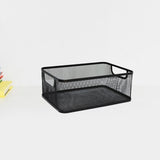 Maxbell Storage Basket Reusable Multiuse Desktop Storage Container for Kitchen Snack Small Black