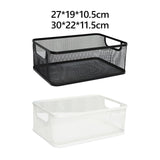 Maxbell Storage Basket Reusable Multiuse Desktop Storage Container for Kitchen Snack Small Black