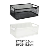 Maxbell Storage Basket Reusable Multiuse Desktop Storage Container for Kitchen Snack Small Black