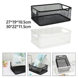 Maxbell Storage Basket Reusable Multiuse Desktop Storage Container for Kitchen Snack Small Black