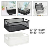 Maxbell Storage Basket Reusable Multiuse Desktop Storage Container for Kitchen Snack Small Black