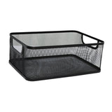 Maxbell Storage Basket Reusable Multiuse Desktop Storage Container for Kitchen Snack Small Black