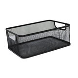 Maxbell Storage Basket Reusable Multiuse Desktop Storage Container for Kitchen Snack Small Black