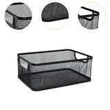Maxbell Storage Basket Reusable Multiuse Desktop Storage Container for Kitchen Snack Small Black
