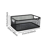 Maxbell Storage Basket Reusable Multiuse Desktop Storage Container for Kitchen Snack Small Black
